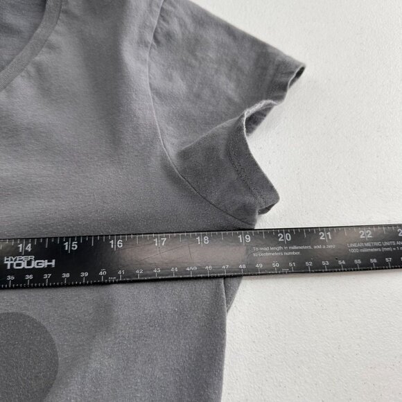 Disney Junior Mickey Mouse 18 Gray V-Neck T-Shirt LOL Print XXL Cotton Graphic - Picture 12 of 16